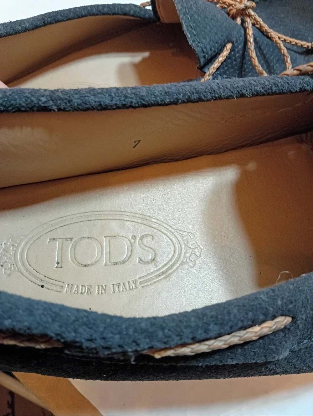 TOD'S Iconic GOMMINO MENS SUEDE DRIVING Distressed SHOES UK 7 Us 8